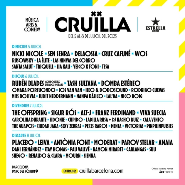Cartell Festival Cruïlla